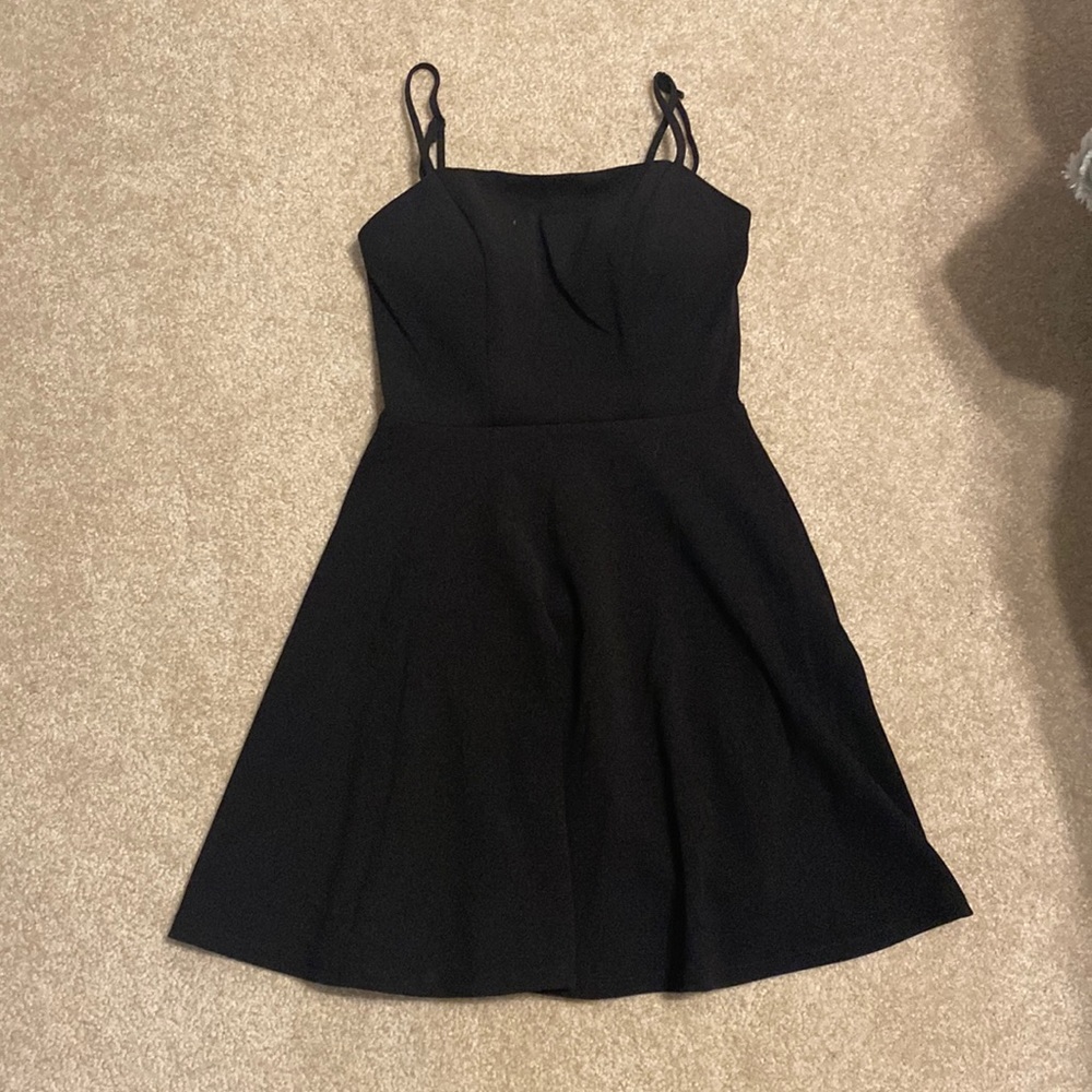 Flowy black dress